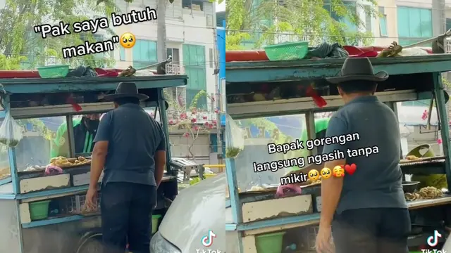 Kebaikan Berbuah Keberuntungan, Pedagang Gorengan Beri Ojol Pertolongan Dibalas Rezeki