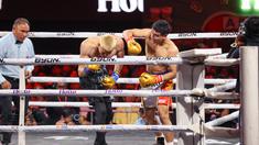 Pada laga ini, Fadly Faisal, kakak kandung dari Fuji, mewakili Indonesia menghadapi debutan sekaligus YouTuber Malaysia, Aisar Khaled. (Bola.com/Abdul Aziz)