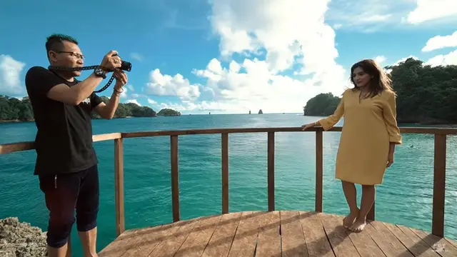 7 Momen Liburan Keluarga Anang Ashanty Ke Pantai Tiga Warna, Arsya Sempat Hilang