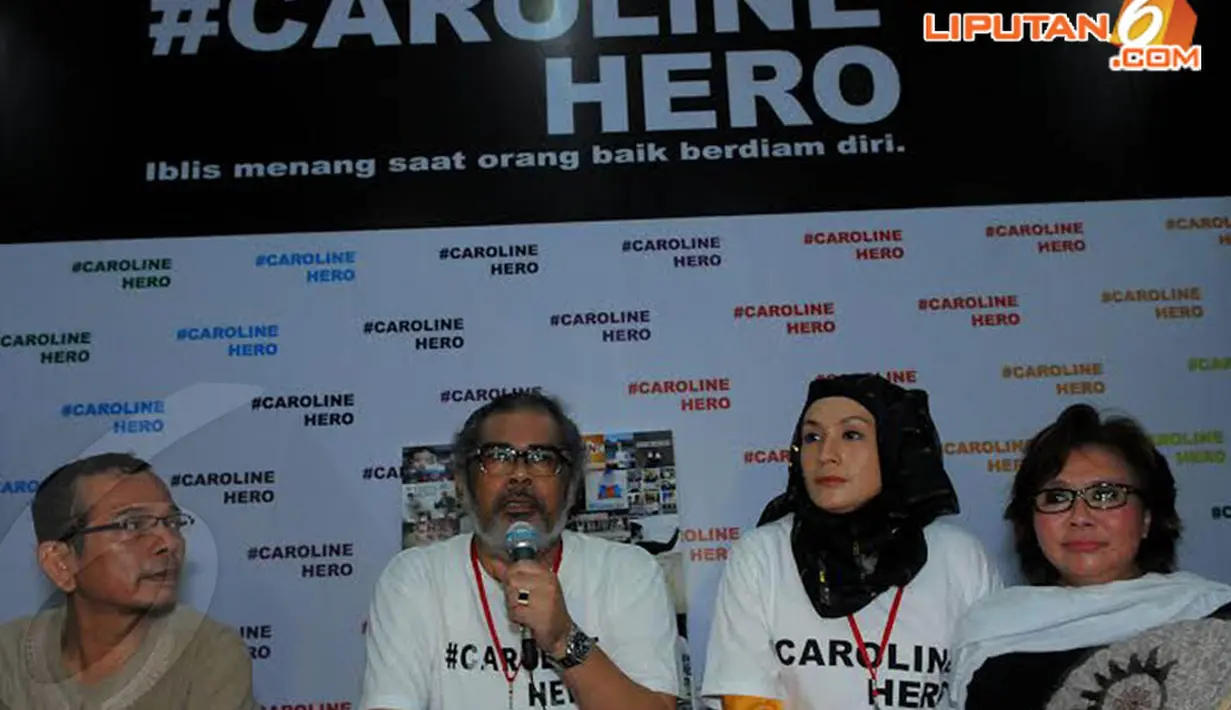 Melalui #Caroline Hero, Komnas Perlindungan Anak mengajak masyarakat   untuk bergerak melawan kejahatan terhadap anak (Liputan6.com/Faisal R   Syam)