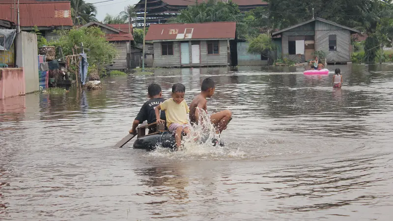 Ratusan Rumah di Pekanbaru Diterjang Banjir 50 Cm