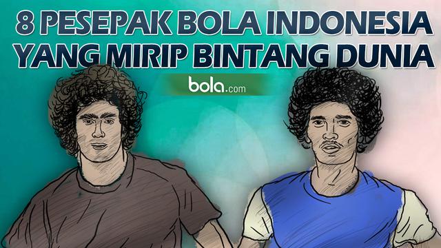 8 Pesepak Bola Indonesia yang Mirip dengan Bintang Top Dunia 