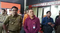  Wakil Gubernur DKI Jakarta Djarot Saiful Hidayat mendatangi Kantor Ombudsman (Liputan6/Nanda Perdana Putra)