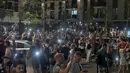 Aksi unjuk rasa diadakan setelah hampir delapan bulan demonstrasi terus-menerus yang dipimpin oleh mahasiswa Serbia. (OLIVER BUNIC/AFP)