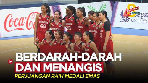 VIDEO: Timnas Basket Putri Indonesia Raih Emas SEA Games, Pelatih Bilang Para Pemain Berjuang dengan Berdarah-Darah dan Menangis