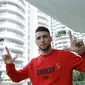 Striker baru Persija Jakarta, Marko Simic, berpose saat ditemui di Kawasan Kemayoran, Jakarta, Jumat (5/1/2018). Pemain asal Kroasia itu resmi memperkuat Macan Kemayoran  dengan durasi kontrak selama dua musim. (Bola.com/M Iqbal Ichsan)