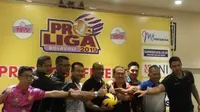 Suasana jumpa pers jelang babak final Proliga 2019 (Switzy Sabandar/Liputan6.com)
