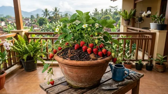 Tanaman Buah yang Bisa Tumbuh di Pot (AI Generated)