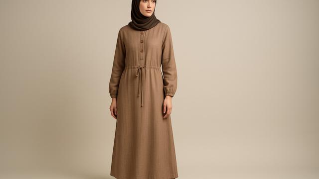12 Model Busana Muslimah 1 Warna yang Lagi Tren di 2025, Tampilan ...
