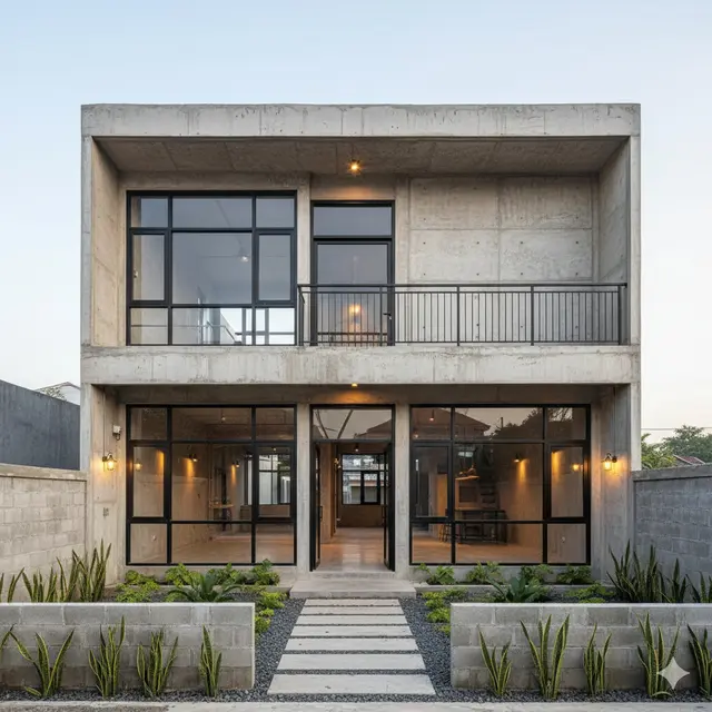 Gambar Rumah Minimalis Cor Dak