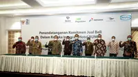 Penandatanganan Perjanjian Komitmen Jual Beli Saham antara PT WIKA Realty masing-masing dengan PT Aero Wisata, PT Hotel Indonesia Natour dan PT Patra Jasa, serta Perjanjian Komitmen Jual Beli Asset dengan PT Pegadaian di Jakarta, Selasa (29/12/2020).