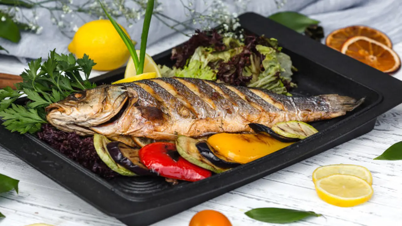 Ilustrasi masakan seafood