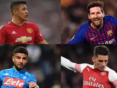 Dulu memiliki postur tubuh mungil menjadi kendala pesepak bola dan mengembangkan kariernya di pentas dunia. Namun di era sepak bola sekarang, para pemain mungil tersebut kerap menjadi pemain penting yang sukses di klub masing-masing. (Kolase Foto AFP)