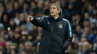 Manajer Manchester City asal Cile, Manuel Pellegrini. (AFP/Oli Scarff)