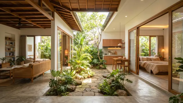 Desain Rumah 3 Kamar Tanpa Banyak Sekat