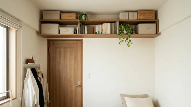 Ide Rak untuk Kamar Sempit agar Tetap Rapi/AI Generated