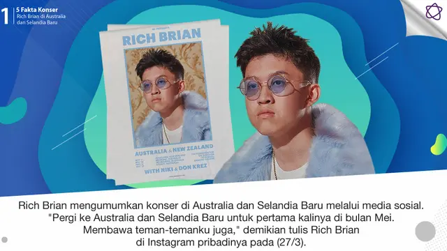 [Bintang] 5 Fakta Konser Rich Brian di Australia dan Selandia Baru