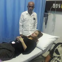 Kondisi Shyalimar Tahir yang diduga dianiaya Riza Shahab. (dokumen pribadi)