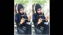 Bripda Nina Octoviana merupakan satu-satunya perempuan yang bergabung dalam personel Perlawanan Teror (Wanteror) Gegana Brimob Polda Aceh yang berjumlah 45 orang. (instagram.com/ninaoktoviana)
