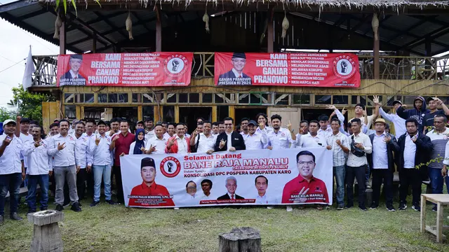 Tim Komunikasi Politik DPP PDI Perjuangan, Bane Raja Manalu, mendapat dukungan penuh dari DPC Pospera (Posko Perjuangan Rakyat) Kabupaten Karo, Sumatera Utara. (Istimewa)
