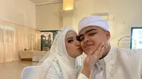 Ameer Azzikra resmi menikahi Nadzira Shafa pada Kamis (10/6/2021). 9Sumber: Instagram/@ameer_azzikra)