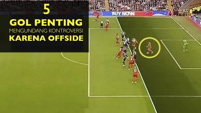 Video lima gol indah sepak bola yang dilakukan pemain top dunia yang seharusnya kena pelanggaran Offside.
