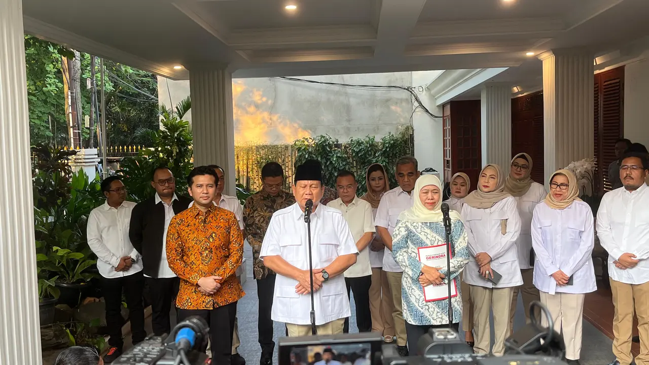 Prabowo Dukung Khofifah dan Emil Dardak Maju Pilgub Jatim 2024