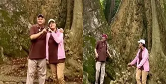 Dalam akun Instagram, Sri Mulyani menjelaskan jika pohon satu merupakan jenis dari pohon Meranti Tembaga (Shorea leprosula Mia), sedangkan pohon yang ada disebelahnya adalah jenis dari pohon Ara Ratu (Ficus albipila (Miq.) King). &ldquo;Pohon saja berjodoh,&rdquo; katanya. [@smindrawati]