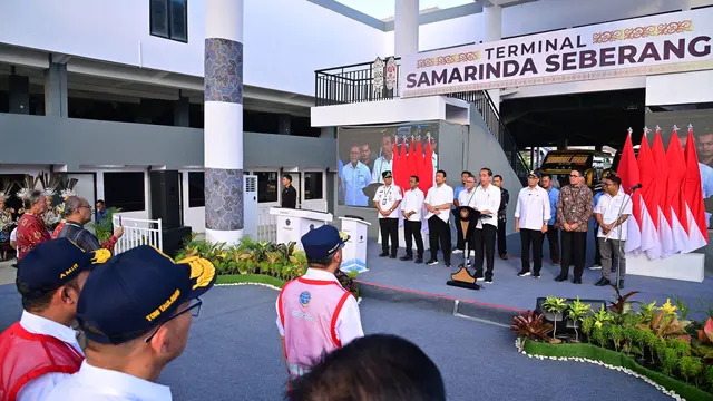 Jokowi Resmikan Terminal Samarinda Seberang di Kaltim