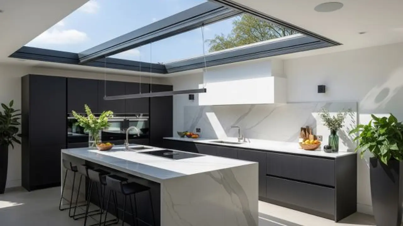 Model Atap Dapur Terbuka Sliding Buka Tutup Modern/Gemini AI