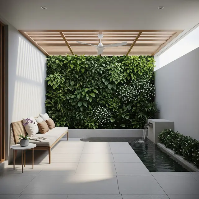 Model Teras Samping Rumah Minimalis Tanpa Pohon Besar