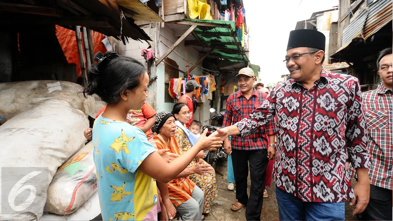 Cawagub Djarot Saiful Hidayat kampanye (Liputan6.com/ Helmi Fithriansyah)