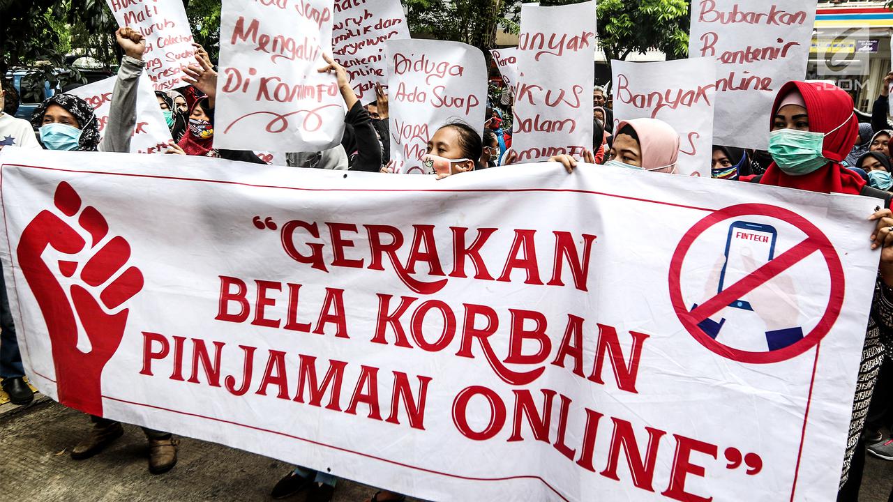 Korban Pinjaman Online Gelar Aksi Tuntut Keadilan