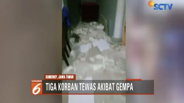 3 Warga Madura Tewas Akibat Gempa Situbondo Magnitudo 6,0