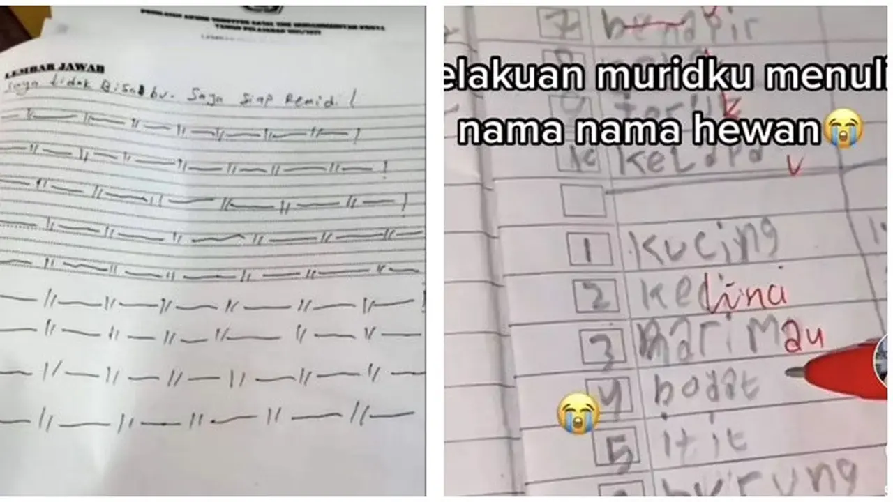 6 Jawaban Murid Tulisan Tangannya Sulit Dipahami Ini Bikin Guru Mikir Keras