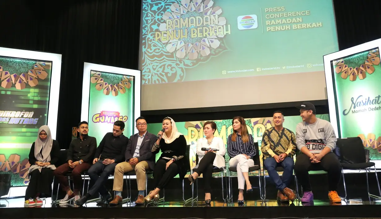 Seluruh program yang akan hadir di Indosiar selama bulan Ramadhan akan tayang secara serentak pada 27 Mei 2017. Program tersebut tentunya akan menjadi teman setia para pemirsa dalam menjalankan ibadah puasa. (Adrian Putra/Bintang.com)