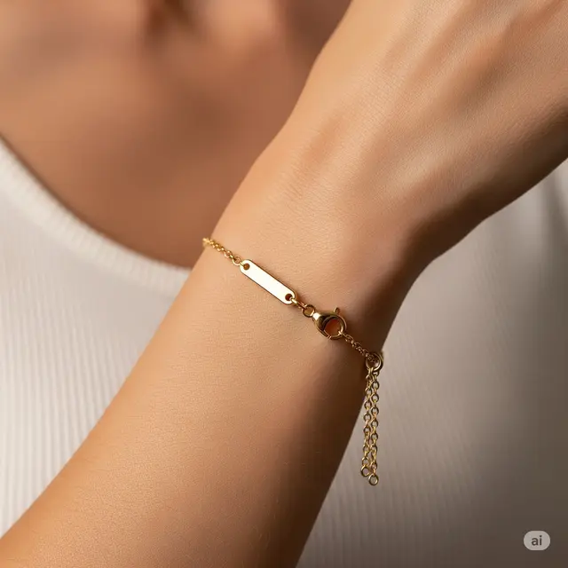Slider Bracelet dengan Pengait Kuat 6 Gram
