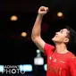 Jonathan Christie sang penentu kemenangan tim Indonesia di Piala Thomas alias Thomas Cup 2020. (Foto: Instagram @jonatanchristieofficial)