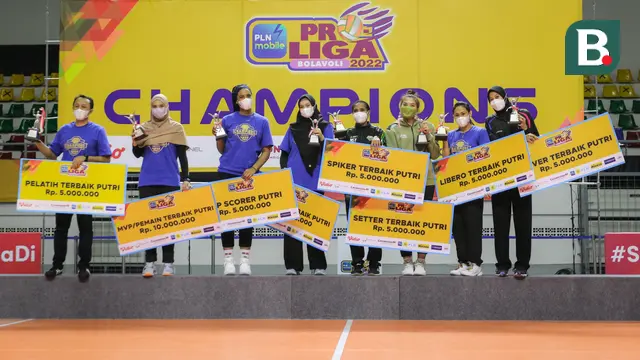 Foto: Daftar Peraih Penghargaan Indiviu Terbaik Voli Putri di PLN Mobile Proliga 2022, Pemain Bandung Bjb Tandamata Mendominasi