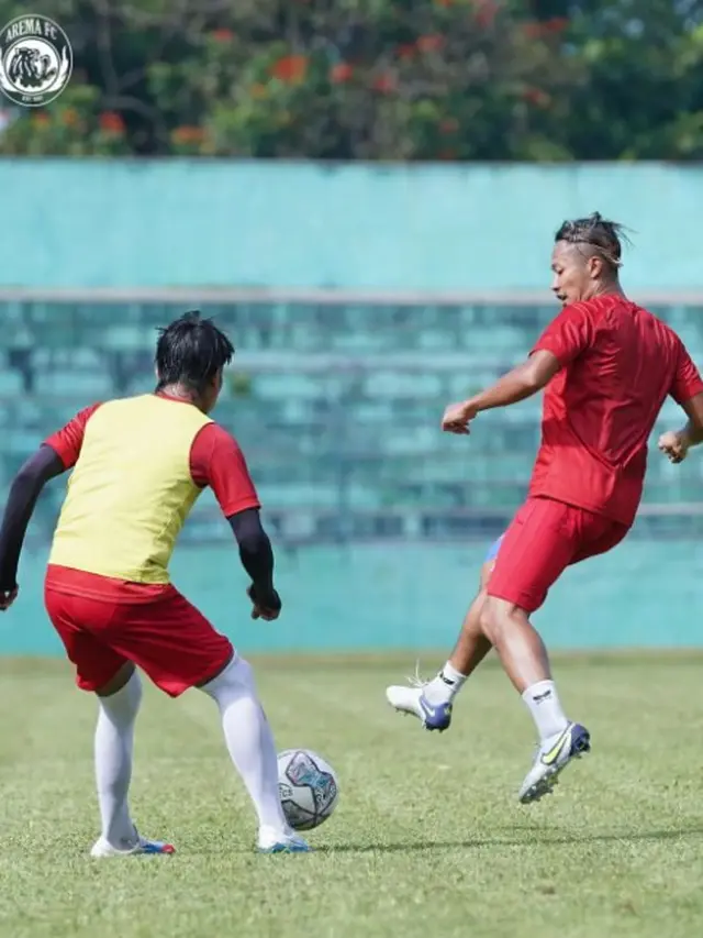 7 Momen Latihan Arema FC Jelang Laga Uji Coba Lawan PSIS Semarang