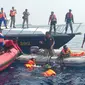 Sebuah kapal yang ditumpangi 6 pemancing tenggelam di 1,5 mil arah barat Pulau Panggang Kepulauan Seribu (Istimewa)
