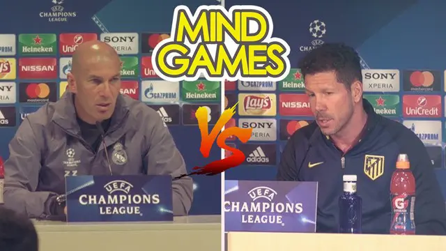 Berita video Mind Games yang kali ini menghadirkan Zinedine Zidane dan Diego Simeone yang memberi pernyataan seperti tak percaya diri jelang laga leg I semifinal Liga Champions 2016-2017, Real Madrid vs Atletico Madrid. Apa yang membuat keduanya tak ...