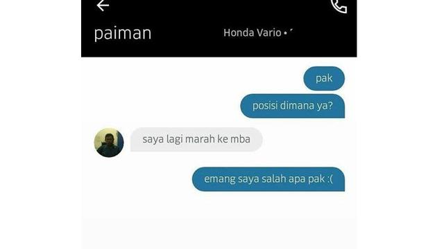 10 Chat Kocak Driver Ojol saat Jemput Penumpang Ini Bikin Geleng Kepala