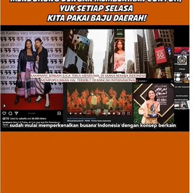 Dukung Gerakan Indonesia Berkain, Karyawan Kemenparekraf Pakai Baju Daerah Tiap Selasa