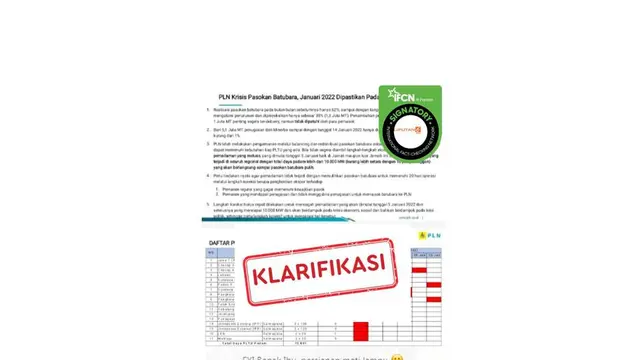 Cek Fakta PLN