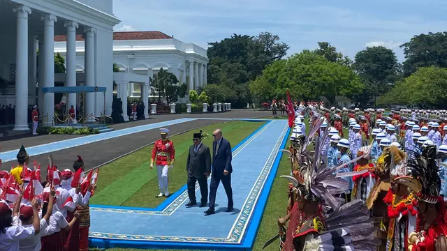 Momen Prabowo Sambut Meriah Presiden Erdogan di Istana Bogor
