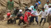 Tim SAR gabungan masih mencari tiga korban hilang dalam peristiwa banjir di Kabupaten Bogor. (Dok. Basarnas)