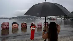 G20 merupakan kumpulan negara-negara dengan perekonomian besar yang menyumbang sekitar dua pertiga populasi dunia dan 80 persen perdagangan global. (Pablo PORCIUNCULA/AFP)
