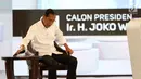 Capres nomor urut 01 Joko Widodo saat tanya jawab dalam debat keempat Pilpres 2019 yang diselenggarakan KPU di Hotel Shangri-La, Jakarta, Sabtu (30/3). Debat kali ini mengangkat tema tentang ideologi, pemerintahan, pertahanan dan keamanan, serta hubungan internasional. (Liputan6.com/JohanTallo)