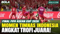Momen bersejarah saat Timnas Indonesia mengangkat trofi juara FIFA ASEAN Cup 2026 di Stadion Utama Gelora Bung Karno, Jakarta. Skuad Garuda merayakan keberhasilan menjadi juara setelah mengalahkan Thailand pada partai final yang berlangsung dramatis....